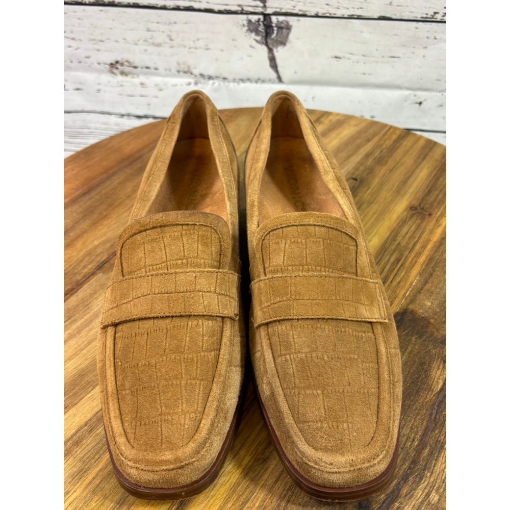 Vionic Tan Suede Loafers